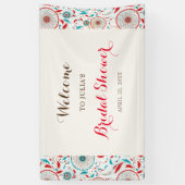 Boho Tribal feather Dreamcatcher Brautparty Banner (Vertikal)