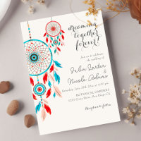 Boho Tribal feather Dreamcatcher Wedding