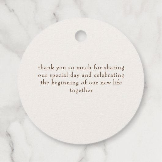 Boho Tribal feather Dreamcatcher Wedding Geschenkanhänger (Rückseite)