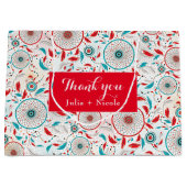 Boho Tribal feather Dreamcatcher Wedding Große Geschenktüte (Vorderseite)