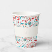 Boho Tribal feather Dreamcatcher Wedding Pappbecher (Rechts)