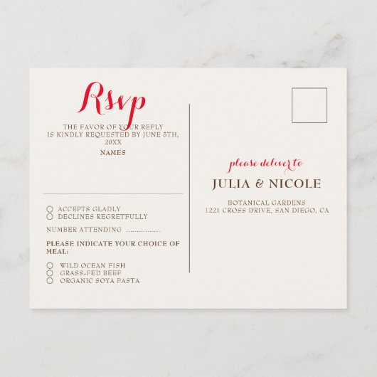 Boho Tribal feather Dreamcatcher Wedding Postkarte (Rückseite)