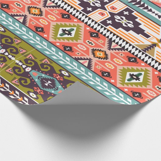 Boho Tribal Geometric Muster Südwestaztec Geschenkpapier