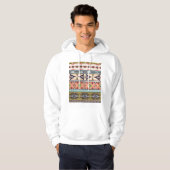 Boho Tribal Geometric Muster Südwestaztec Hoodie (Vorne ganz)