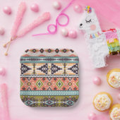 Boho Tribal Geometric Muster Südwestaztec Pappteller (Party)