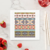 Boho Tribal Geometric Muster Südwestaztec Serviette (Beispiel)