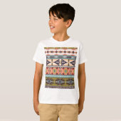 Boho Tribal Geometric Muster Südwestaztec T-Shirt (Vorne ganz)