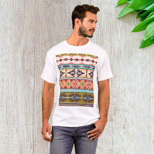 Boho Tribal Geometric Muster Südwestaztec T-Shirt