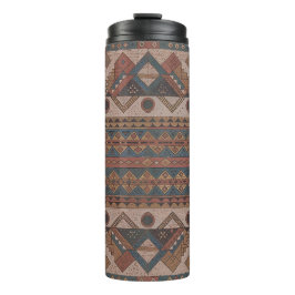 Boho Tribal Geometric Thermal Tumbler - isoliert Thermosbecher