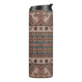 Boho Tribal Geometric Thermal Tumbler - isoliert Thermosbecher (Nach links gedreht)