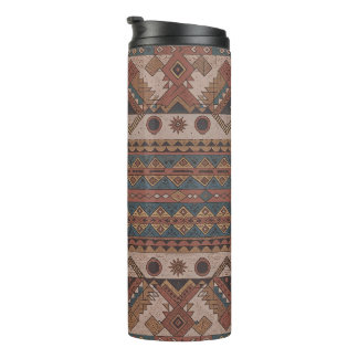 Boho Tribal Geometric Thermal Tumbler - isoliert Thermosbecher