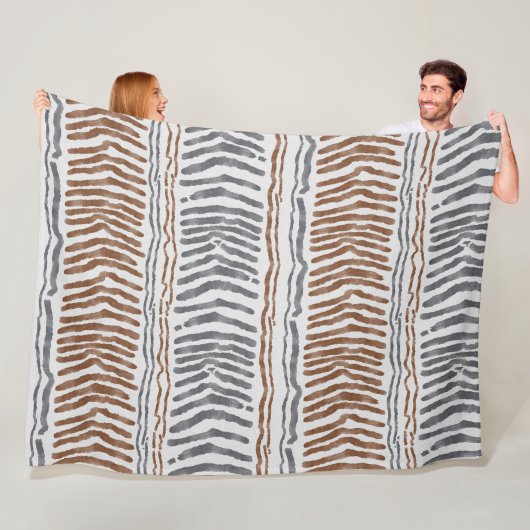 Boho-Tribal-Gestreifte Fleece-Decke Fleecedecke (Beispiel)