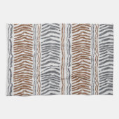 Boho-Tribal-Gestreifter Küchenhandtuch Geschirrtuch (Horizontal)