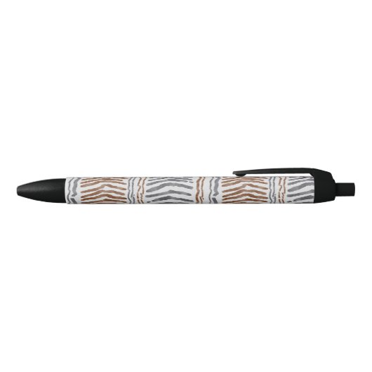 Boho-Tribal-Gestreifter Kugelschreiber (Oberseite)