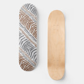 Boho-Tribal-Gestreifter Skateboard (Vorderseite)