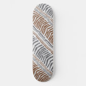 Boho-Tribal-Gestreifter Skateboard (Vorderseite)