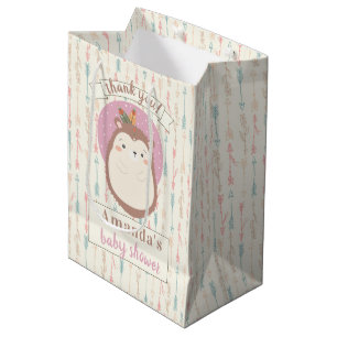 Boho Tribal Igel Pastel Arrow Baby Dusche Mittlere Geschenktüte