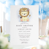Boho Tribal Lion Boy Baby Shower Einladung