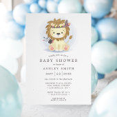 Boho Tribal Lion Boy Baby Shower Einladung