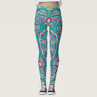 Boho Tribal Mandala Leggings