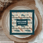 Boho Tribal Napkins Personalized Pastel Tableware Serviette