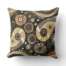 Boho Tribal Paisley- und Mandala-Kissen