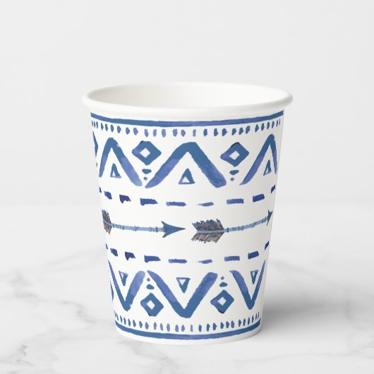 Boho Tribal Pappbecher (Rückseite)