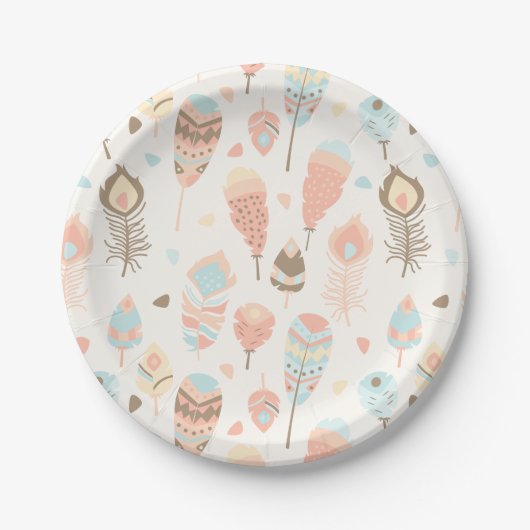 Boho Tribal Party Plate Pappteller (Vorderseite)