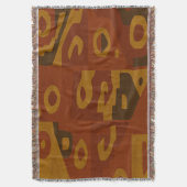 Boho Tribal Pattern Throw Blanket Decke (Vorderseite Vertikal)