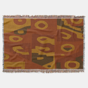 Boho Tribal Pattern Throw Blanket Decke