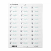 Boho Tribal Skull in Türkis Bohemische Adresse (Vorne)