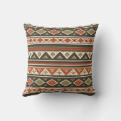 Boho Tribal Stripe Pattern Pillow  Kissen (Rückseite)