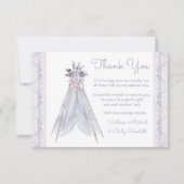 Boho Tribal Teepee Baby Dusche Danke Karten (Vorderseite)
