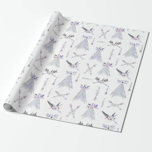 Boho-Tribal-Teepee-Geschenkverpackung Geschenkpapier (Ungerollt)