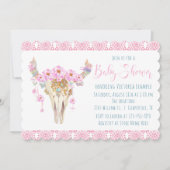 Boho Tribal Watercolor Baby Shower Einladungen (Vorderseite)