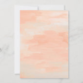 Boho Tribal Watercolor Floral Cow Skull Wedding Einladung (Rückseite)