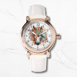 Boho Tribal Watercolor Horse Stilvolle Chic Womans Armbanduhr<br><div class="desc">Boho Tribal Watercolor Horse Stilvolle Chic Womans Watches verfügen über ein bohemianisches Aquarellpferd. Erstellt von Evco Studio www.zazzle.com/store/evcostudio</div>