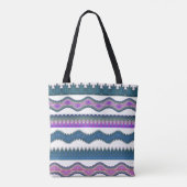 Boho-Tribal-Zickzack-Muster-Tasche Tasche (Rückseite)