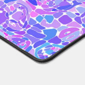 Boho Trippy Groovy Abstrakt Blob Mosaik Schreibtischunterlage (Ecke)