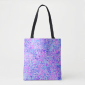Boho Trippy Groovy Abstrakt Blob Mosaik Tasche (Vorderseite)