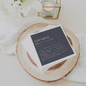 Boho Trivia Fun Facts Wedding - Abend Serviette