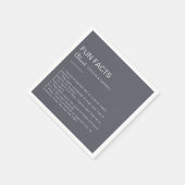 Boho Trivia Fun Facts Wedding - Abend Serviette (Ecke)