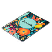 Boho-Tropen-Spiralblock, Samantha Boho Notizblock (Linke Seite)