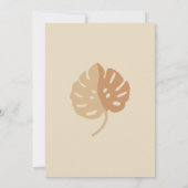 Boho Tropical 30. Geburtstag Einladung (Rückseite)