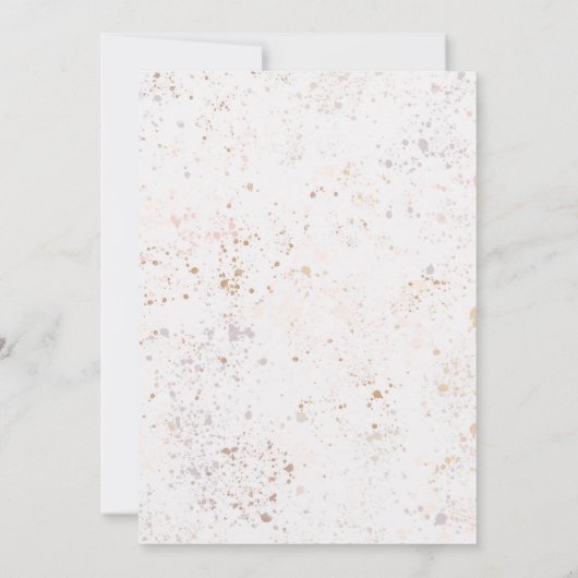 Boho Tropical Beach Brautparty Einladung (Rückseite)