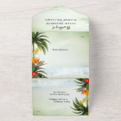 Boho Tropical Beach - Einladung zur Hochzeit (Außenbereich)