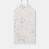 Boho Tropical Beach Floral Wedding Vielen Dank Geschenkanhänger (Rückseite)