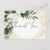 Boho Tropical Beach Watercolor Danke Karte (Vorderseite)