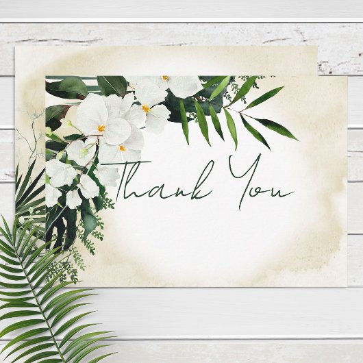 Boho Tropical Beach Watercolor Danke Karte