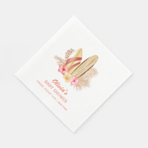 Boho Tropical Blume SurfIng Babydusche Serviette
